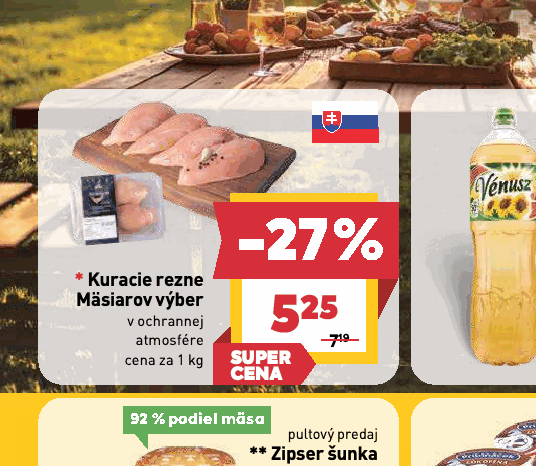 Kuracie rezne Mäsiarov výber v ochrannej atmosfére
