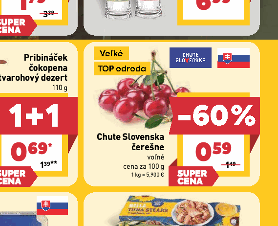 Chute Slovenska čerešne voľné