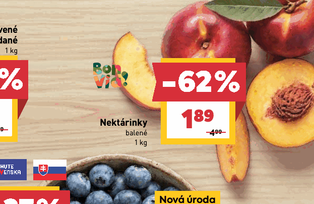 Nektárinky balené