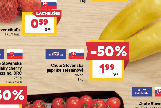 Chute Slovenska paprika zeleninová voľná