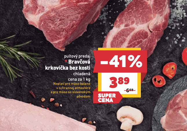 v ochrannej atmosfére a pre mäso so slovenským pôvodom