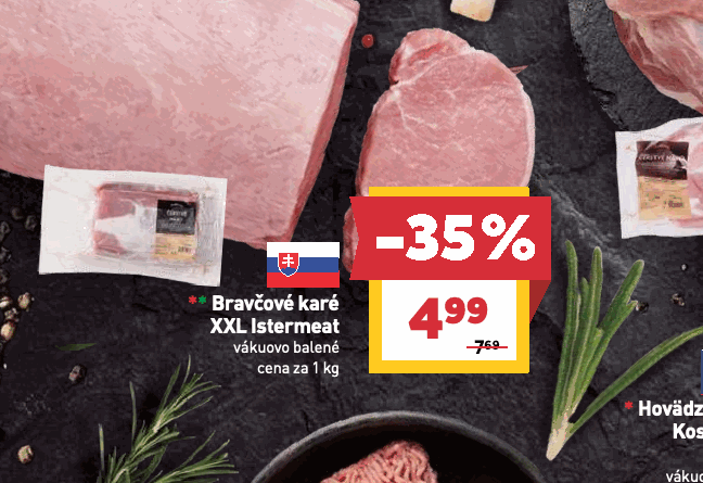Bravčové karé XXL Istermeat vákuovo balené