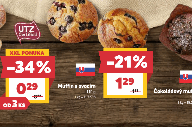 Muffin s ovocím