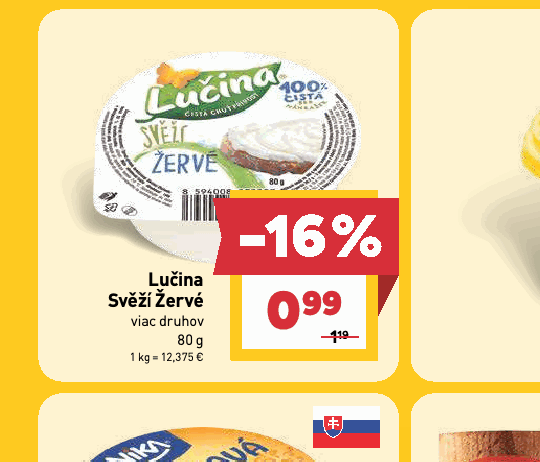 Lučina Svěží Žervé viac druhov