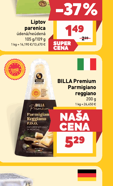 BILLA Premium Parmigiano reggiano