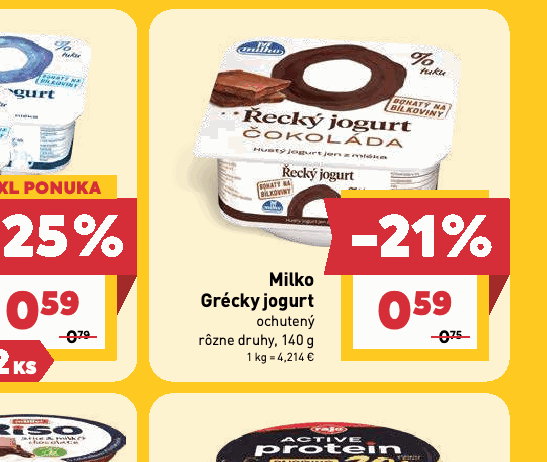Milko Grécky jogurt ochutený rôzne druhy, 140 g