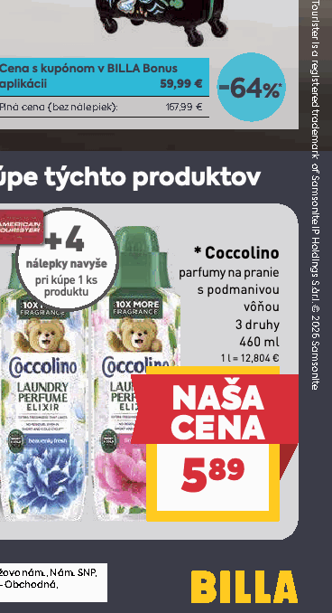 Coccolino parfumy na pranie s podmanivou vôňou 3 druhy