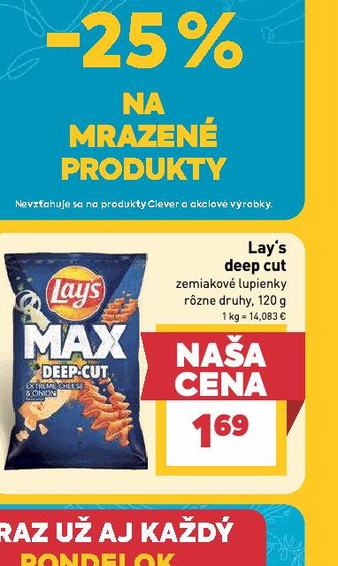 Lay‘s deep cut zemiakové lupienky rôzne druhy, 120 g