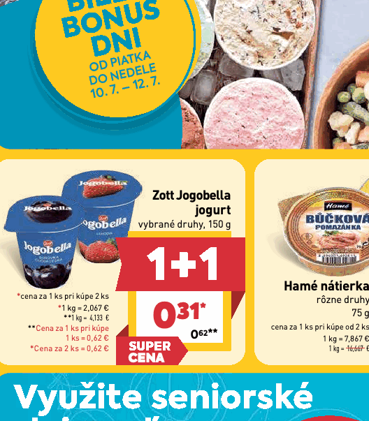Zott Jogobella jogurt vybrané druhy, 150 g