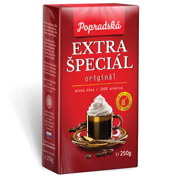Popradská Extra špeciál mletá káva 250 g