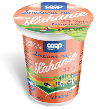 Smotana na šľahanie 33% 180 ml