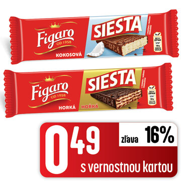 Figaro Siesta oblátka 2 druhy 45 g
