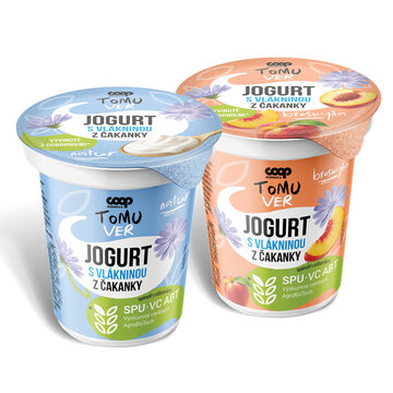TOMU VER Jogurt s vlákninou z čakanky 2 druhy 150 g