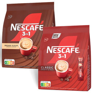 Nescafé 3 v 1 instantná káva 2 druhy