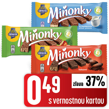 Miňonky oblátky 3 druhy 50 g
