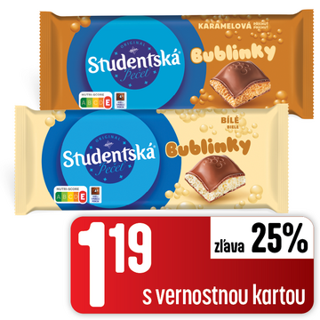 Študentská pečať Bublinky 2 druhy 90 g