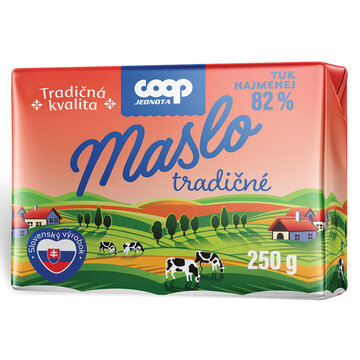 Tradičná kvalita Maslo tradičné 250 g