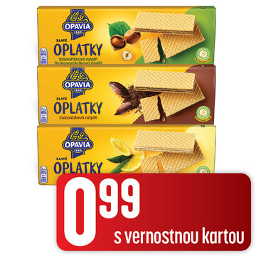 Opavia Zlaté oblátky 3 druhy 146 g