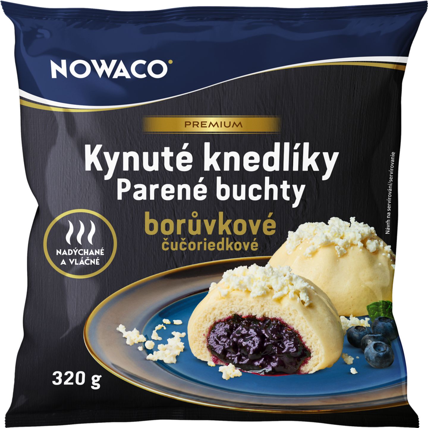 Nowaco Parené buchty čučoriedkové