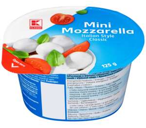 K-Classic Mozzarella Mini Mäkký parený syr