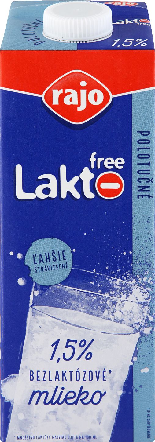 Rajo Trvanlivé delakt.mlieko polotučné, 1,5%
