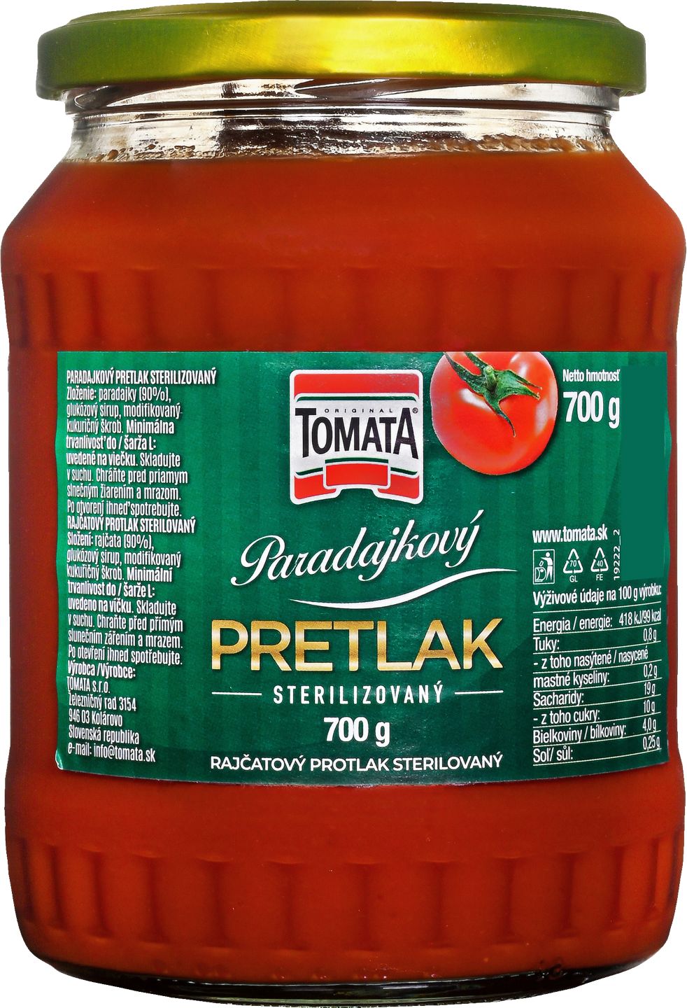 Tomata Paradajkový pretlak