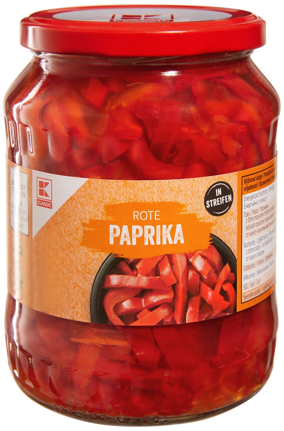 K - Classic Paprika rezaná červená