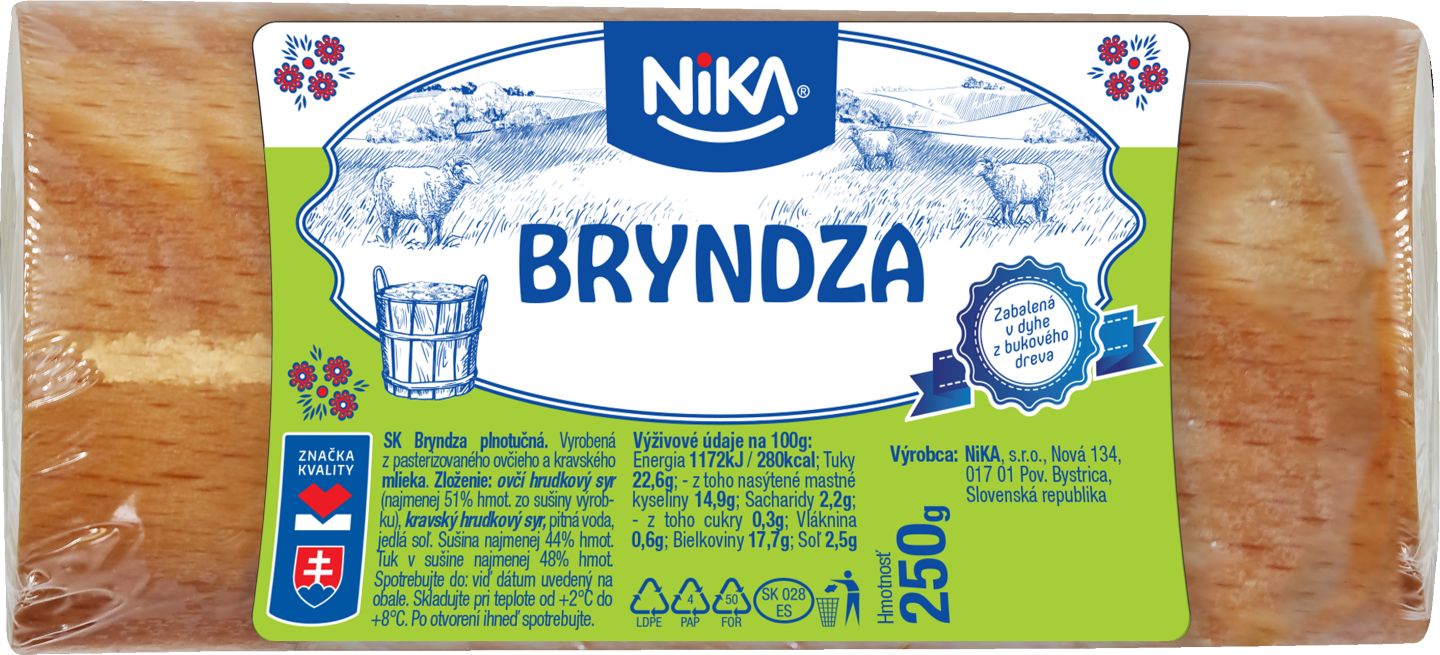 NIKA Bryndza v dýhe plnotučná