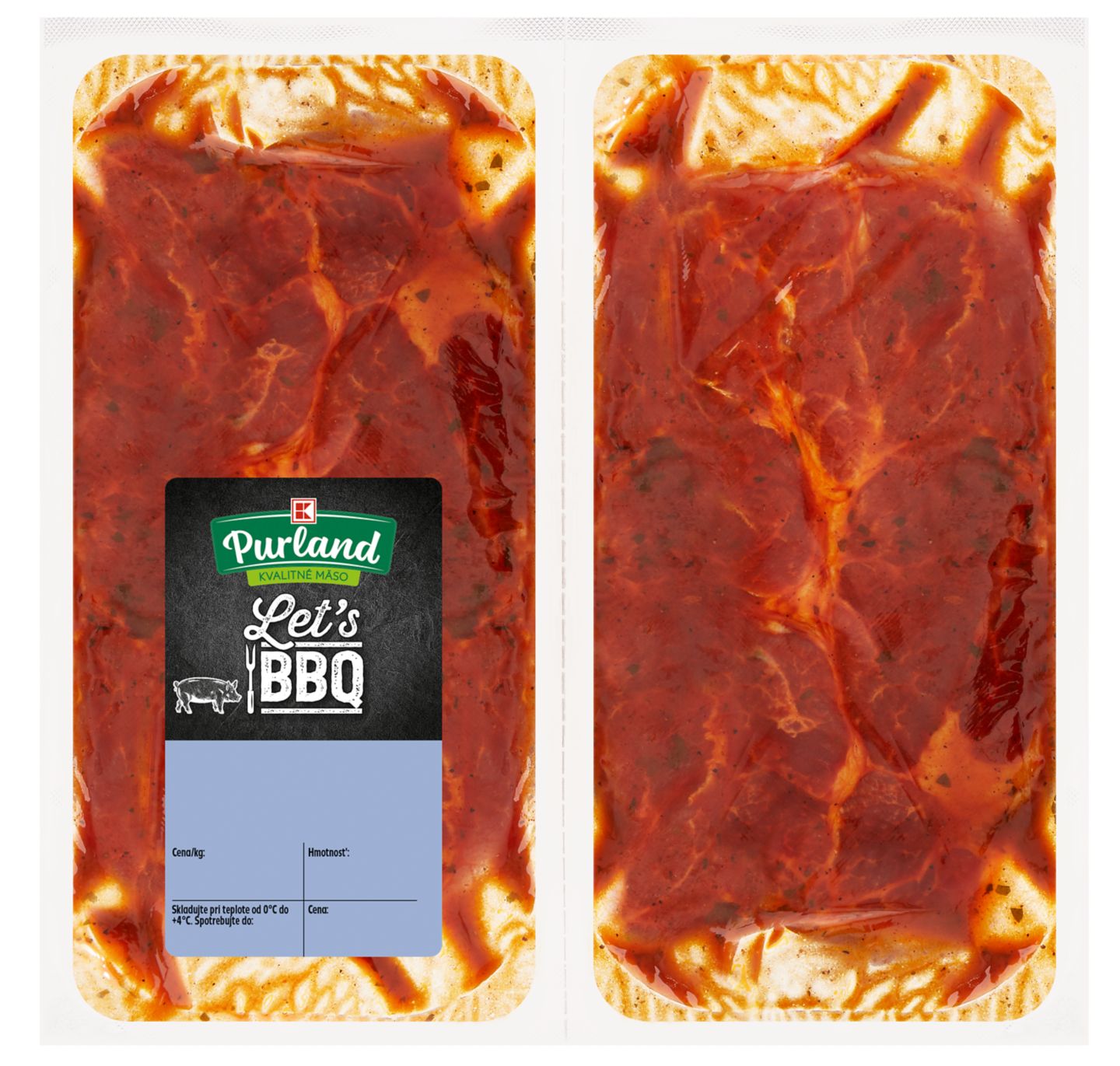 K-Purland Bravčová krkovička bez kosti v paprikovej marináde, 750 g