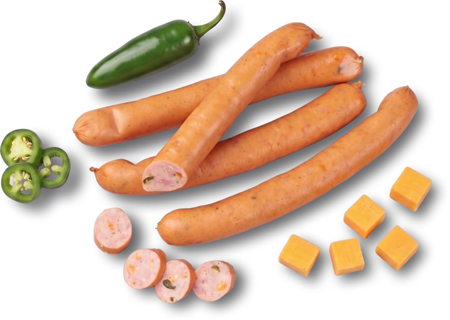 Páročky jalapeňo a čedar pultový predaj
