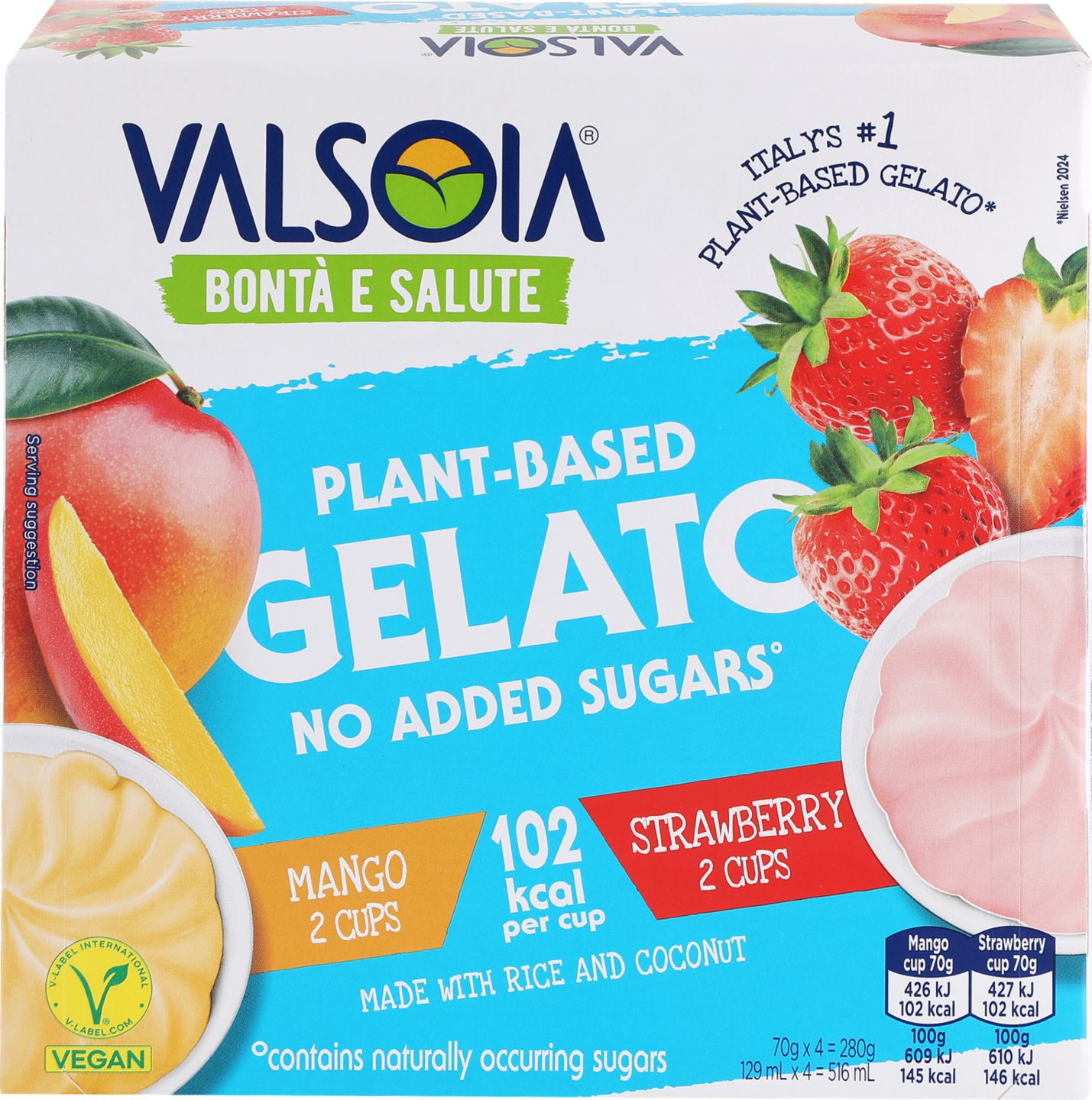Valsoia Veg.mrazený krém