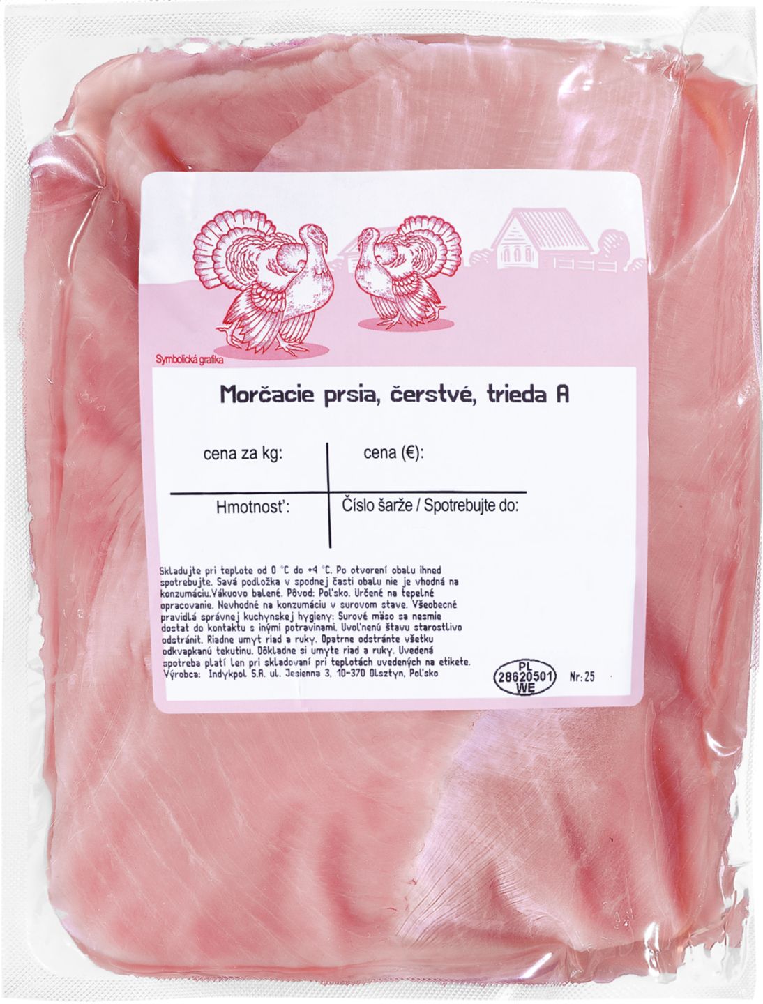 Morčacie prsia bez kosti a kože