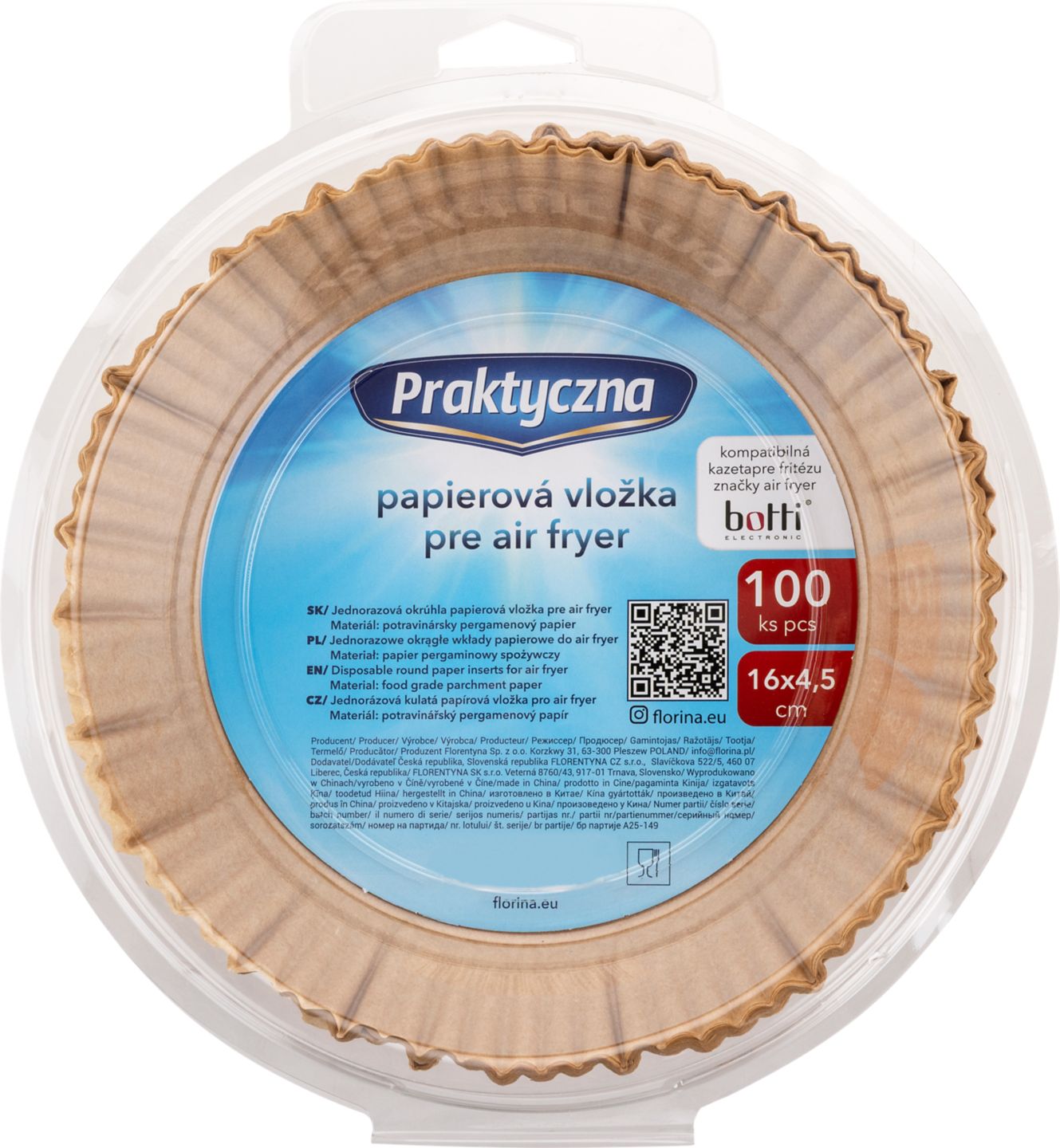 Papier na pečenie do teplovzdušnej fritézy