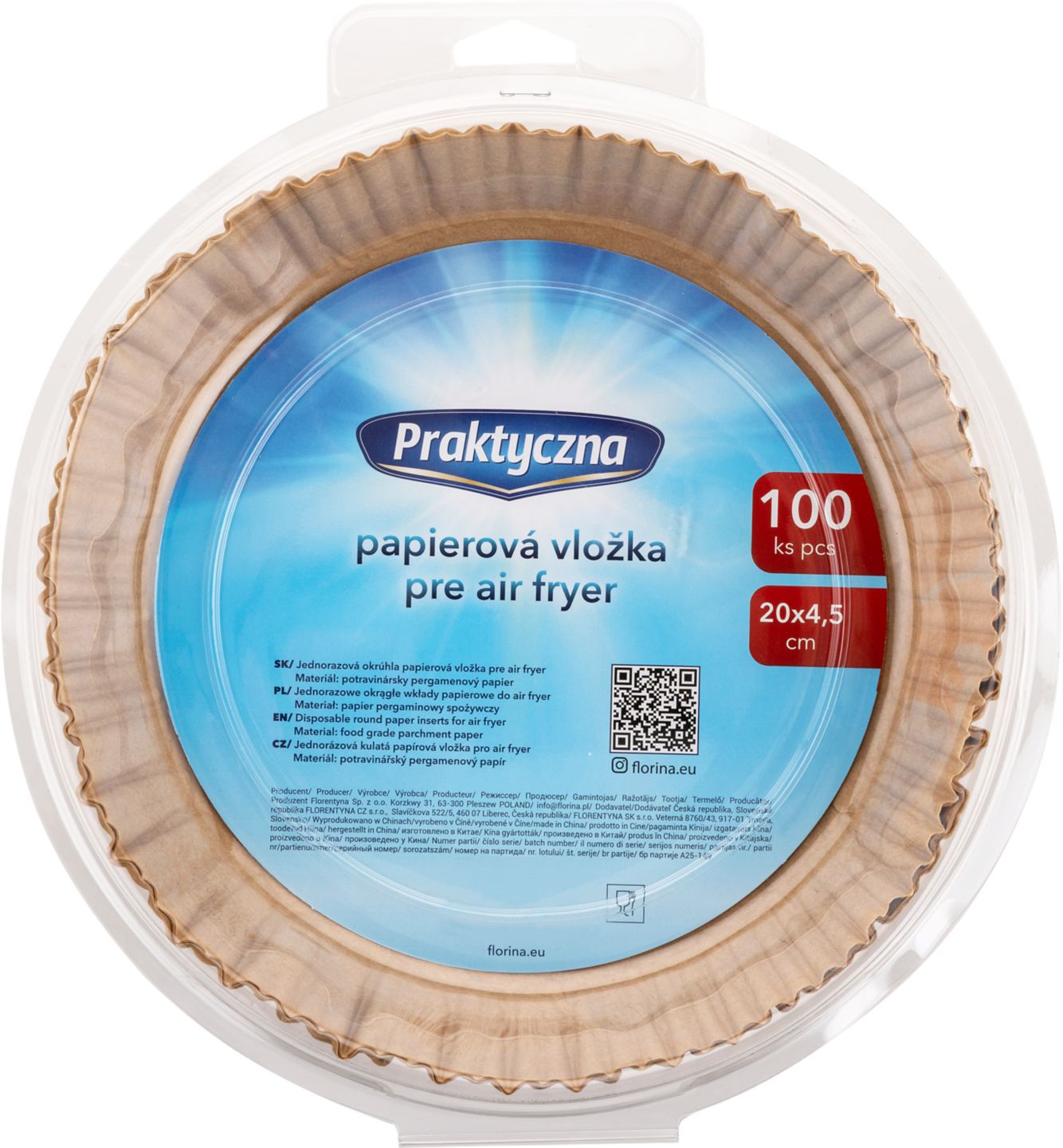Papier na pečenie do teplovzdušnej fritézy