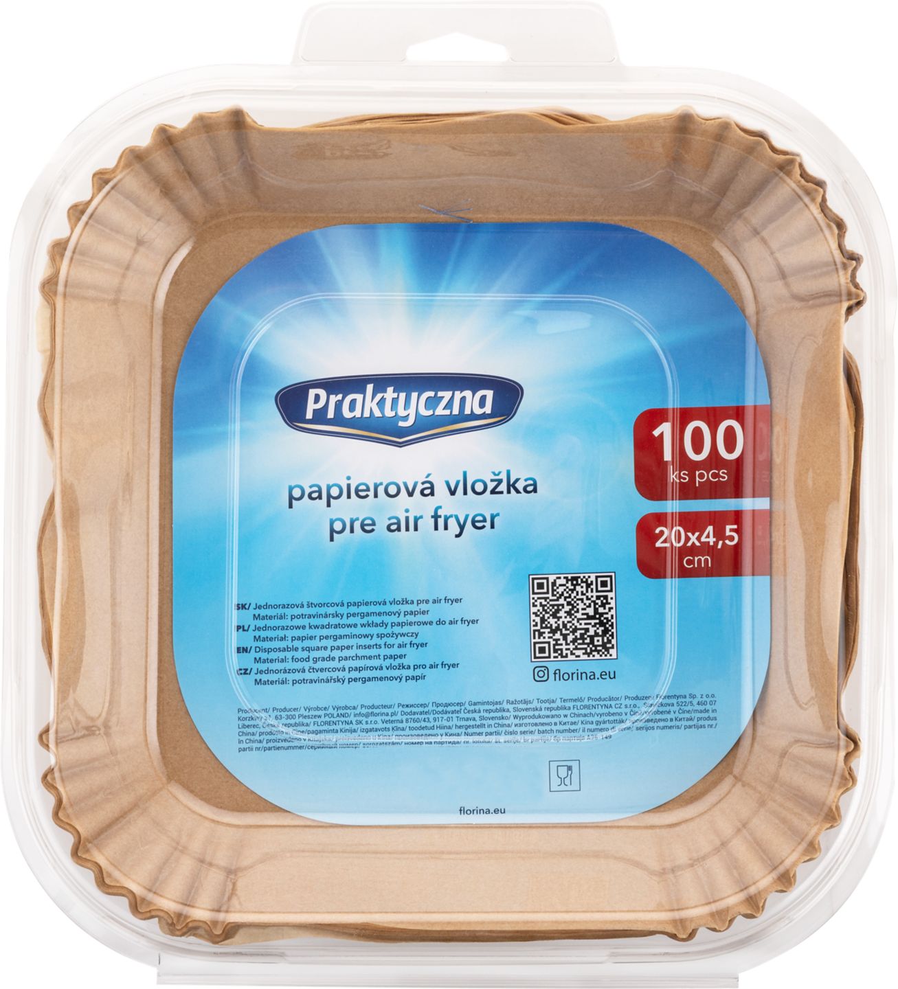 Papier na pečenie do teplovzdušnej fritézy