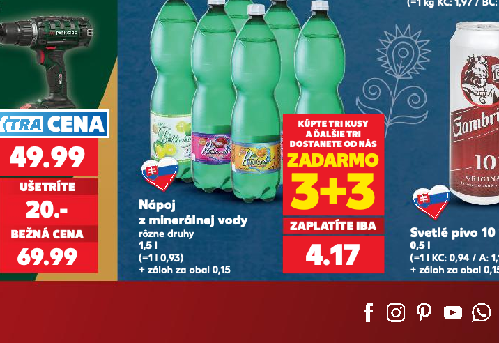 Nápoj z minerálnej vody