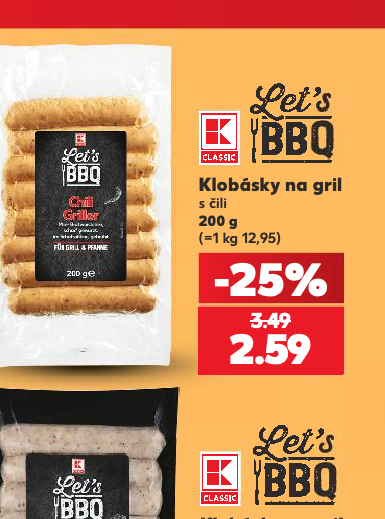 Klobásky na gril