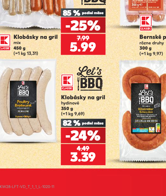 Klobásky na gril