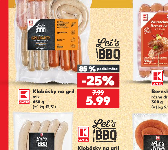 Klobásky na gril
