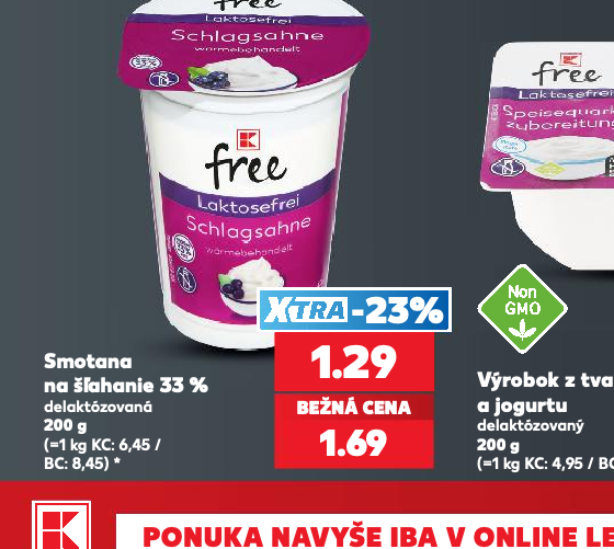 Smotana na šľahanie 33 %
