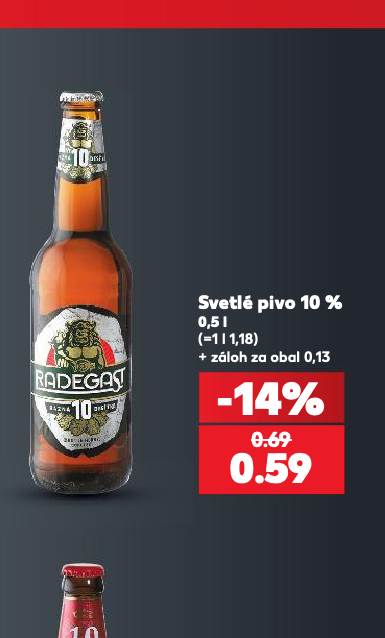 Svetlé pivo 10 %