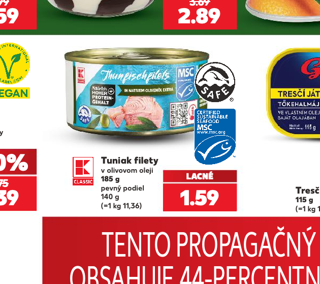 Tuniak filety