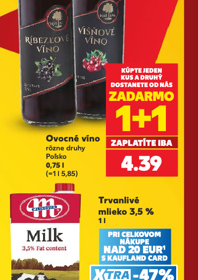 Trvanlivé mlieko 3,5 %