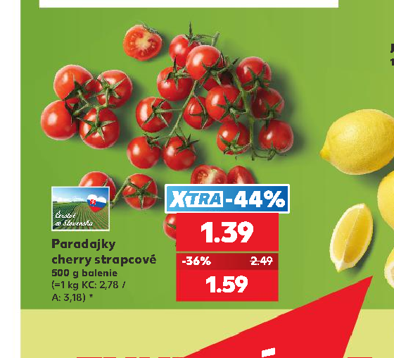 Paradajky cherry strapcové
