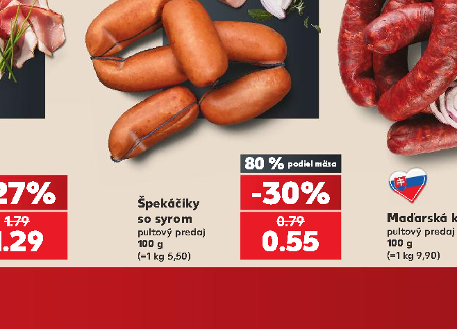 Špekáčiky so syrom