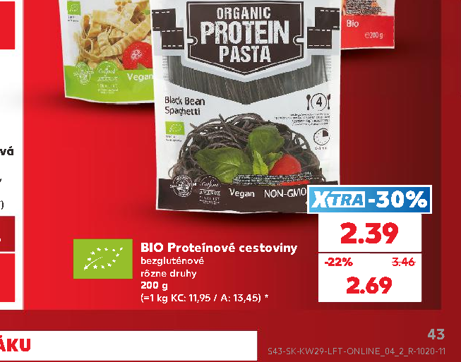BIO Proteínové cestoviny