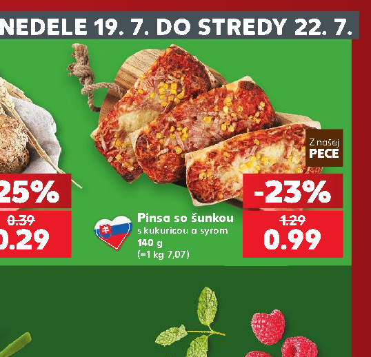 Pinsa so šunkou