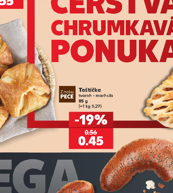 Taštička PECE tvaroh - marhuľa