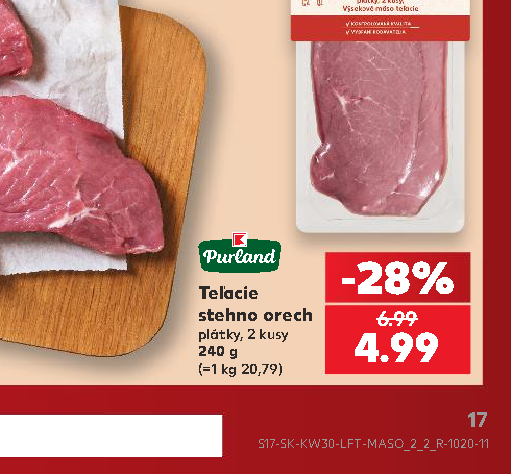 Teľacie stehno orech