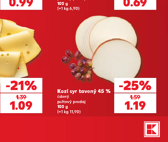 Kozí syr tavený 45 %